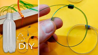 Як зробити кабельні стяжки і хомути для кабелю з пластикової пляшки / Вироби з пластикових пляшок