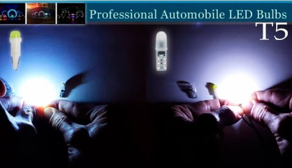 Автомобільні світлодіодні лампи T5 для панелі приладів автомобіля 12V DC W1.2W / W3W 2 SMD 3014